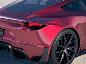 Tesla Roadster 2020 3D Model