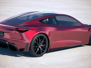 Tesla Roadster 2020 Modello 3D