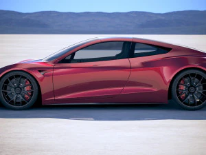 Tesla Roadster 2020 3D Model