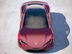Tesla Roadster 2020 3D Model