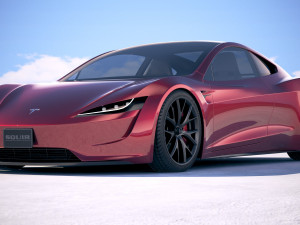 Tesla Roadster 2020 Modello 3D