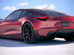 Tesla Roadster 2020 Modello 3D