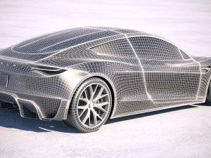 Tesla Roadster 2020 3D Model