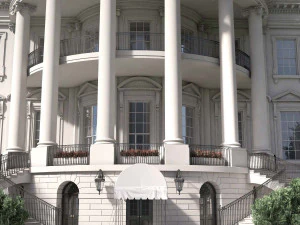 El complejo de la Casa Blanca Modelo 3D