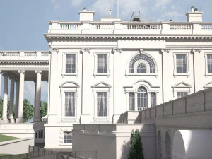 El complejo de la Casa Blanca Modelo 3D