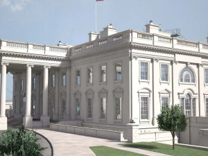 El complejo de la Casa Blanca Modelo 3D