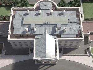 El complejo de la Casa Blanca Modelo 3D