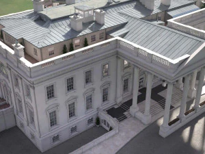 El complejo de la Casa Blanca Modelo 3D