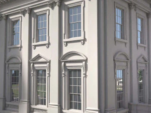 El complejo de la Casa Blanca Modelo 3D