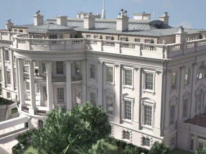 El complejo de la Casa Blanca Modelo 3D