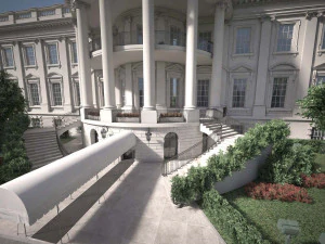 El complejo de la Casa Blanca Modelo 3D