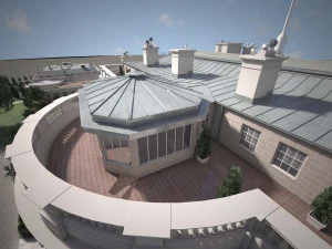 El complejo de la Casa Blanca Modelo 3D