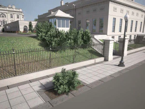 El complejo de la Casa Blanca Modelo 3D