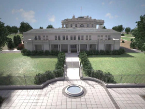 El complejo de la Casa Blanca Modelo 3D