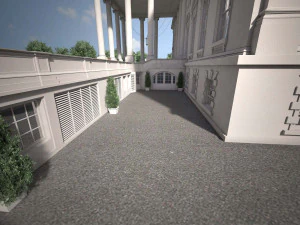 El complejo de la Casa Blanca Modelo 3D