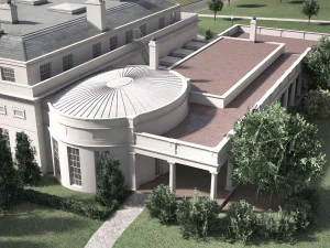 El complejo de la Casa Blanca Modelo 3D
