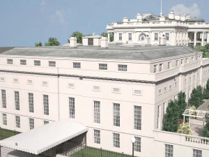 El complejo de la Casa Blanca Modelo 3D