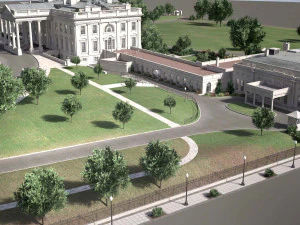 El complejo de la Casa Blanca Modelo 3D