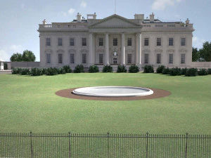 El complejo de la Casa Blanca Modelo 3D