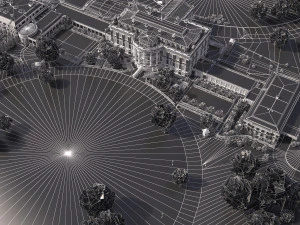 El complejo de la Casa Blanca Modelo 3D