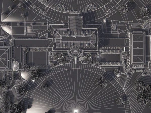 El complejo de la Casa Blanca Modelo 3D