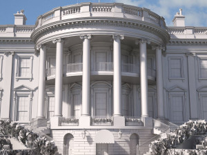 The White House USA 3D 模型