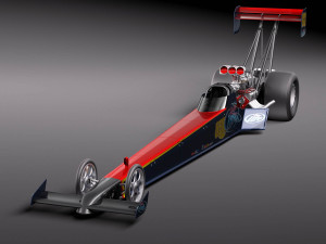 Top Fuel Dragster 3D Модель