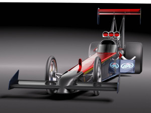 Top Fuel Dragster Modelo 3D