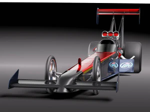 Top Fuel Dragster 3D Model