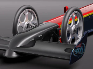 Top Fuel Dragster 3D Model