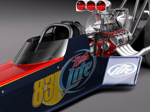 Top Fuel Dragster Modelo 3D