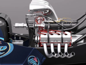 Top Fuel Dragster 3D Model