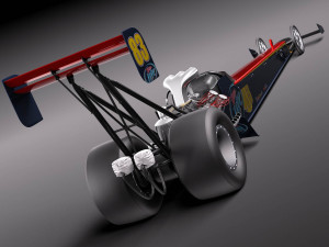 Top Fuel Dragster Modelo 3D