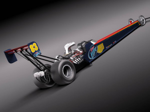 Top Fuel Dragster Modelo 3D