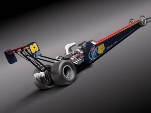 Top Fuel Dragster 3D Model