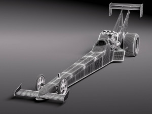 Top Fuel Dragster Modelo 3D