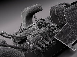 Top Fuel Dragster Modelo 3D