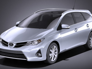 Toyota Auris Touring Sports 2015 vray 3D Model