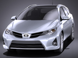 Toyota Auris Touring Sports 2015 vray 3D Model