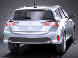 Toyota Auris Touring Sports 2015 vray 3D Model