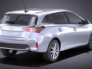Toyota Auris Touring Sports 2015 vray 3D Model