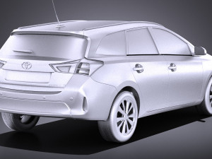 Toyota Auris Touring Sports 2015 vray 3D Model