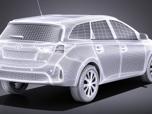 Toyota Auris Touring Sports 2015 vray 3D Model