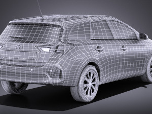 Toyota Auris Touring Sports 2015 vray 3D Model