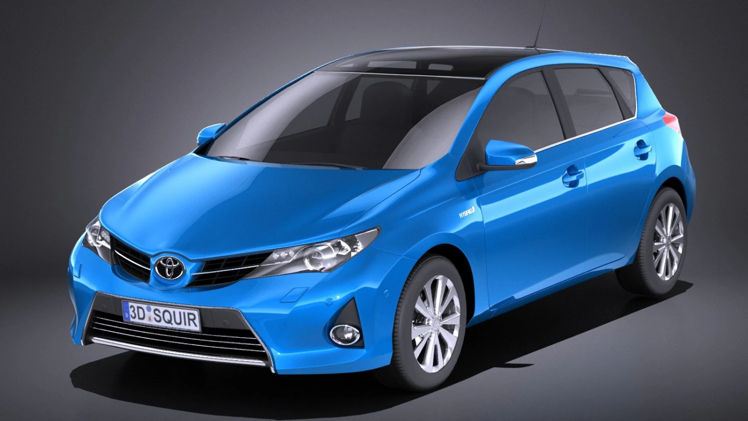Toyota Auris 2015 vray 3D Model .c4d .max .obj .3ds .fbx .stl .blend 