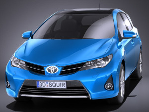 Toyota Auris 2015 vray Modelo 3D
