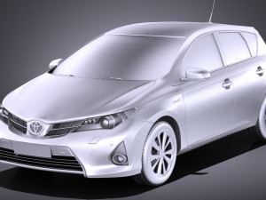 Toyota Auris 2015 vray Modelo 3D