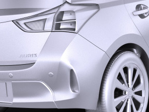 Toyota Auris 2015 vray Modelo 3D