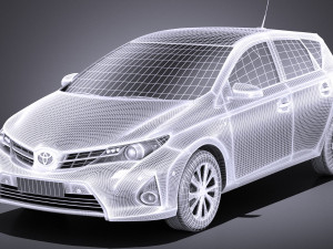 Toyota Auris 2015 vray Modelo 3D
