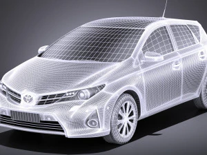 Toyota Auris 2015 vray 3D Model